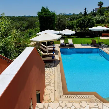 Luxury Corfu Dassia Rose Private Pool 4 Bedrooms 别墅 *