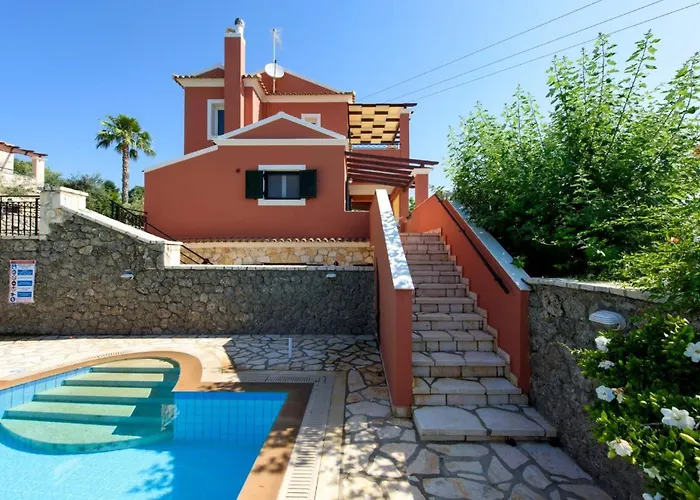 Luxury Corfu - Rose - Private Pool - 4 Bedrooms 빌라 Dafnila