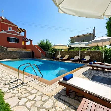 Luxury Corfu Dassia Rose Private Pool 4 Bedrooms Villa *
